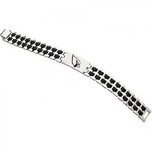Football Style Bracelet in Stainless Steel - Glossy Finish - Bright
