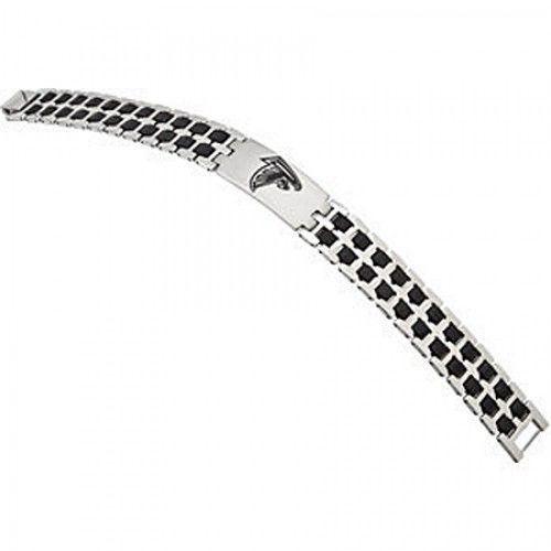Football-Themed Bracelet in Stainless Steel - Mirror Finish - Excellent