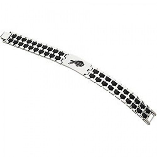 Football Style Bracelet in Stainless Steel - Polished Finish - Remarkable