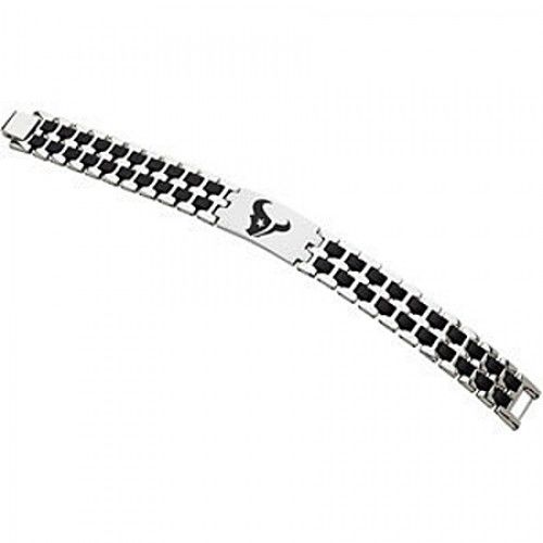 Football Style Bracelet in Stainless Steel - Glossy Polish - Compelling