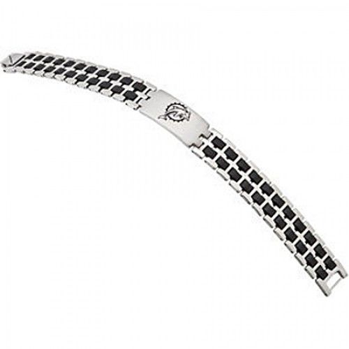 Football-Themed Bracelet in Stainless Steel - Mirror Finish - Outstanding