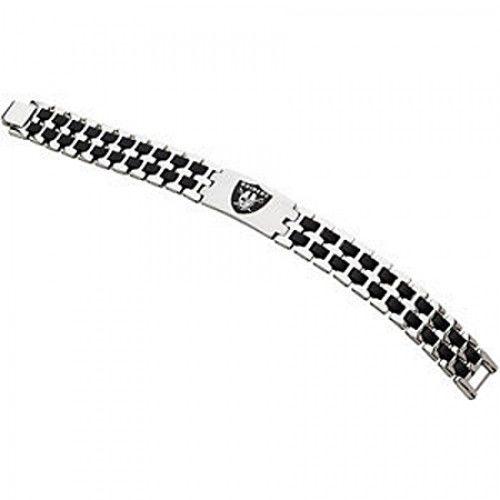 Football-Themed Bracelet in Stainless Steel - Glossy Polish - Dazzling
