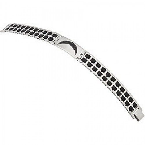 Football-Themed Bracelet in Stainless Steel - Glossy Finish - Elegant