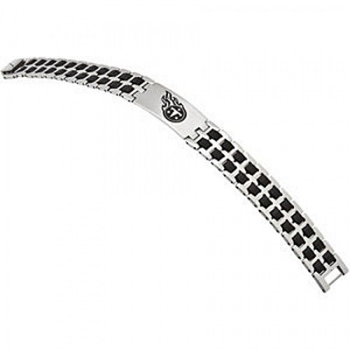Football Style Bracelet in Stainless Steel - Glossy Finish - Gorgeous