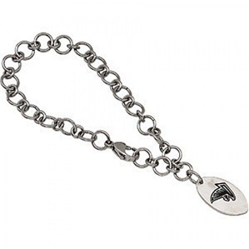 Unisex Adult'S Football-Themed Bracelet in Stainless Steel - Glossy Finish