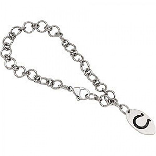 Football-Themed Bracelet in Stainless Steel - Glossy Polish - Shapely