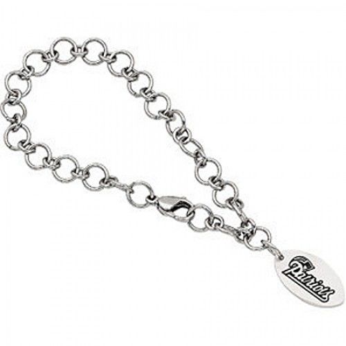 Football Style Bracelet in Stainless Steel - Glossy Polish - Alluring