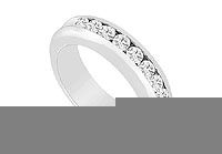 Diamond Wedding Band : 14K White Gold - 0.50 CT Diamonds