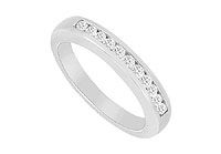 Diamond Wedding Band : 14K White Gold - 0.50 CT Diamonds