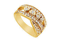 Diamond Ring : 14K Yellow Gold - 0.50 CT Diamonds