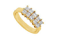 Diamond Ring : 14K Yellow Gold - 1.00 CT Diamonds