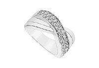 Diamond Ring : 14K White Gold - 0.50 CT Diamonds