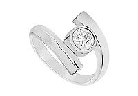 Diamond Ring : 14K White Gold - 1.00 CT Diamond