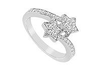 Diamond Ring : 14K White Gold - 0.50 CT Diamonds