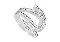 Diamond Ring : 14K White Gold - 1.25 CT Diamonds