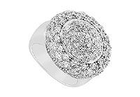 Diamond Ring : 14K White Gold - 2.50 CT Diamonds