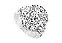 Diamond Ring :14K White Gold - 1.00 CT Diamonds
