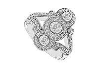 Diamond Ring : 14K White Gold - 1.00 CT Diamonds