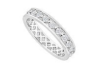 Diamond Eternity Band : 14K White Gold - 1.00 CT Diamonds