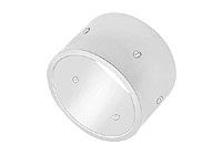 12MM Flat Wedding Band with Diamonds : 14K White Gold - 0.10 CT TDW