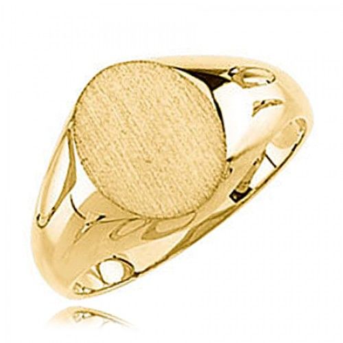 10k Yellow Gold Traditional Style Unisex Signet Ring