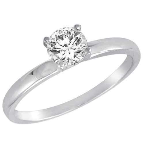 1 ct. Round Diamond Solitaire Engagement Ring in Platinum