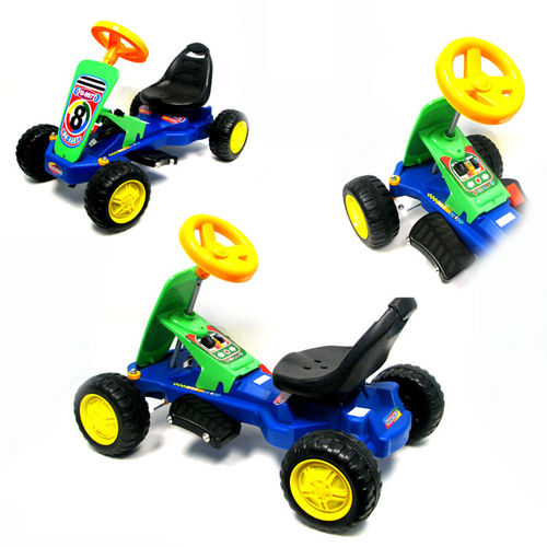 MiniMotors Blazin' Blue Toy GoKart w/REAL Electric Motor