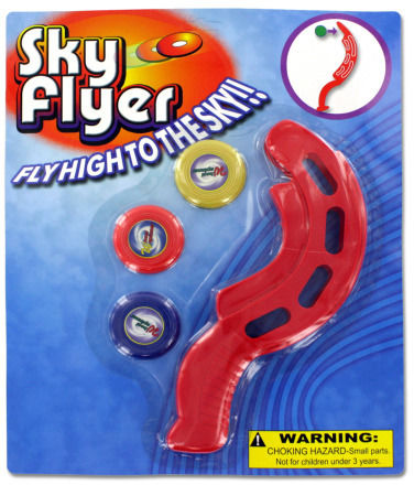 Flying Discs and Launching Toy Case Pack 12