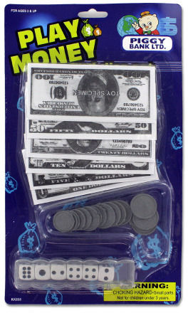 Play Money and Dice Set Case Pack 24