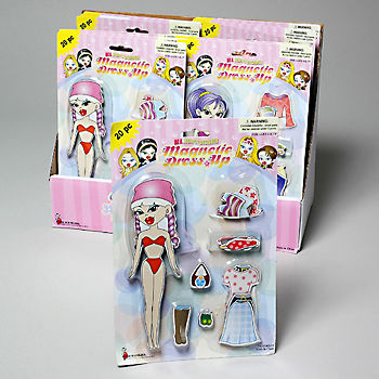 Magnetic Dress Up Doll Case Pack 72