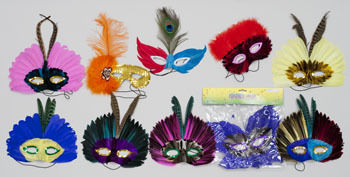 Deluxe Feather Mask Case Pack 96