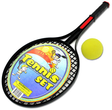 Child-Size Tennis Racket and Foam Ball Case Pack 24