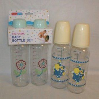 8 Oz. 2 PACK BABY FEEDING BOTTLE Case Pack 48