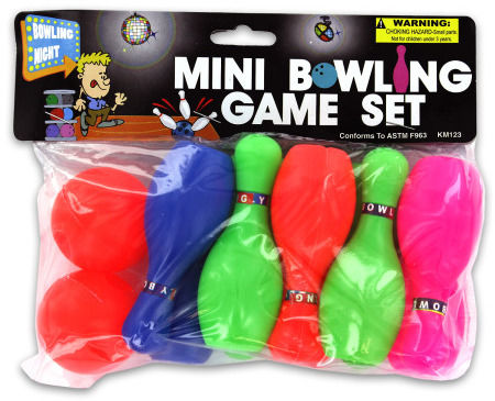 Mini Bowling Game Set Case Pack 24