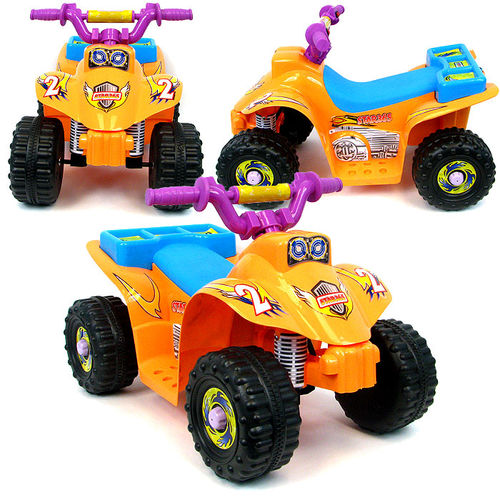 Lil' Rider? 4 Wheeler Battery Operated Mini ATV - Orange