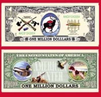 Hunter Million Dollar Bill Case Pack 100