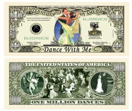 Ballroom Dancing Million Dollar Bill Case Pack 100