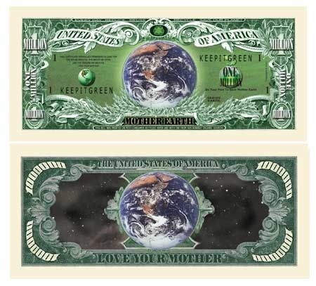 Mother Earth Million Dollar Bill Case Pack 100
