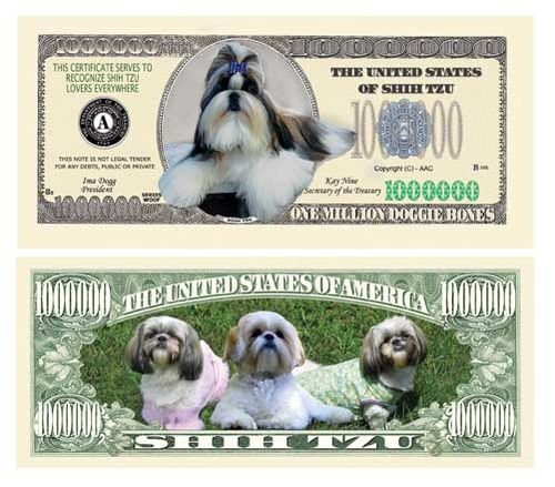 Shih-Tzu Million Dollar Bill Case Pack 100