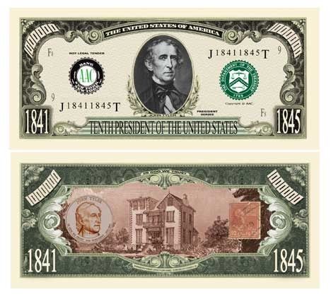 John Tyler Million Dollar Bill Case Pack 100