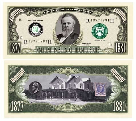 Rutherford B. Hayes Million Dollar Bill Case Pack 100
