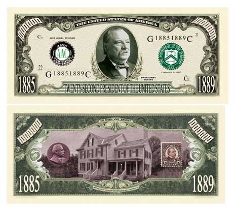 Grover Cleveland Million Dollar Bill Case Pack 100
