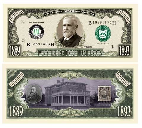 Benjamin Harrison Million Dollar Bill Case Pack 100