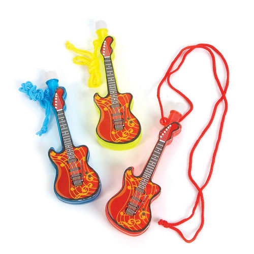 5"" GUITAR BUBBLE NECKLACE Case Pack 12