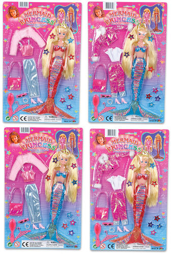 Mermaid Doll Set Case Pack 12