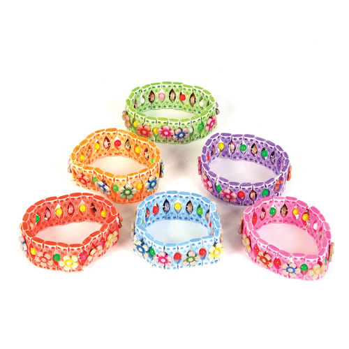 Stretch Flower Bracelet Case Pack 12