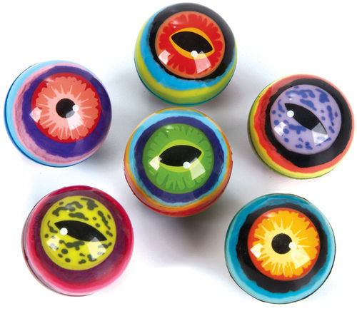 45mm(1.80"") Colorful Eye Ball Case Pack 12