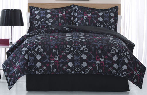 Rock Anthem Full / Queen XL Comforter and 2 Pillow Shams