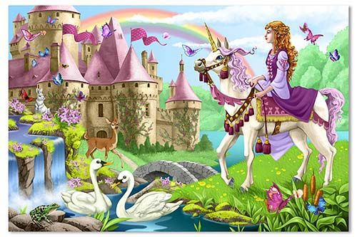 Fairy Tale Castle Floor Puzzle (48 pc)