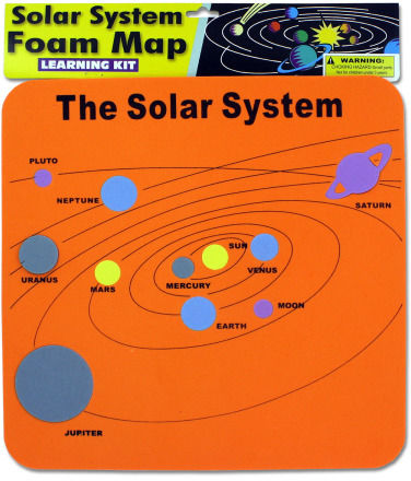 11.75""x12"" Foam Solar System Map Case Pack 24